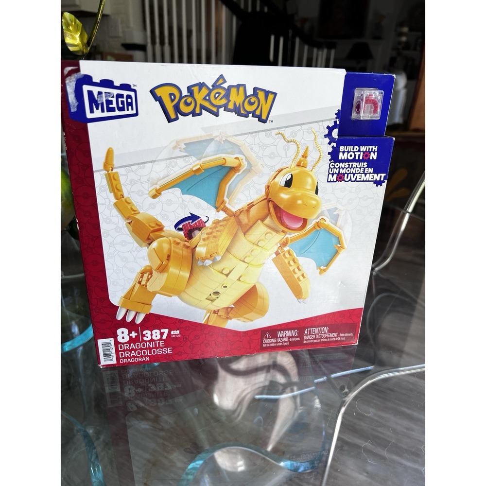 New Pokemon Dragonite Mega Construx Build With Motion Set 387 Pieces
